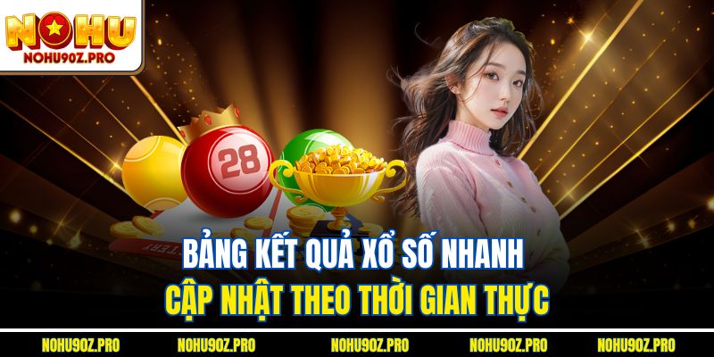 Bảng kết quả xổ số nhanh cập nhật theo thời gian thực