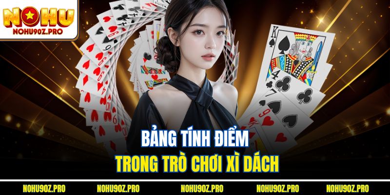 Bảng tính điểm trong trò chơi xì dách